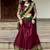 Maroon Color Kanchi Cotton South Indian Functional Wear Lehenga Choli