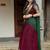 Maroon Color Kanchi Cotton South Indian Functional Wear Lehenga Choli