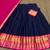 Blue Color Kanchi Cotton South Indian Functional Wear Lehenga Choli