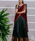 Morepich Color Kanchi Cotton South Indian Functional Wear Lehenga Choli