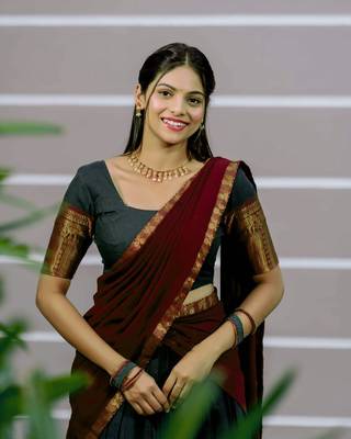 Morepich Color Kanchi Cotton South Indian Functional Wear Lehenga Choli 3