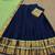Blue Color Kanchi Cotton South Indian Functional Wear Lehenga Choli