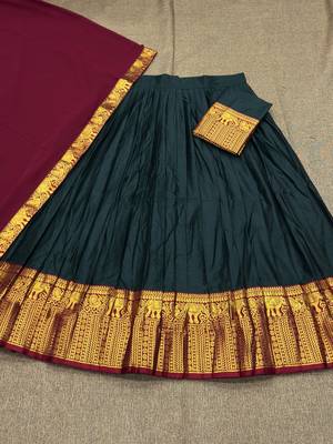 Morepich Color Kanchi Cotton South Indian Functional Wear Lehenga Choli 4