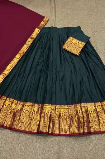 Morepich Color Kanchi Cotton South Indian Functional Wear Lehenga Choli