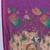 Purple linen saree printed pallu traditional wedding wear saree with blouse elegant style