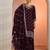 Wine color wedding wear faux georgette pakistani salwar suit