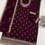 Wine color wedding wear faux georgette pakistani salwar suit