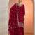 Red color wedding wear faux georgette pakistani salwar suit