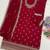 Red color wedding wear faux georgette pakistani salwar suit