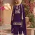 Purple color party wear rangoli silk embroidery work salwar suit