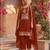 Orange color party wear rangoli silk embroidery work salwar suit