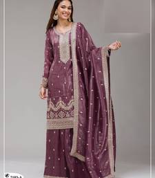 Onion color gold crush party wear salwar suit