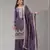 Lavender color gold crush party wear salwar suit