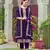 Purple color wedding wear faux georgette pakistani salwar suit