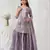Lavender color gold crush party wear salwar suit