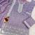 Lavender color gold crush party wear salwar suit