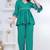 green rayon ethnic kurti set with plain design