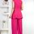 pink rayon lace work anarkali co-ord set for women