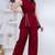 maroon rayon lace work anarkali co-ord set for women
