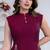 purple rayon lace work anarkali co-ord set for women