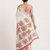 White woven linen saree with blouse piece