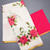 white linen saree with floral print design