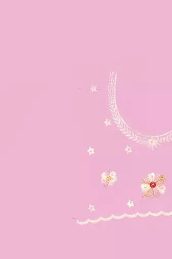 Dusty pink color net resham embroidered & zircon work saree