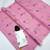Pink woven linen saree with blouse piece
