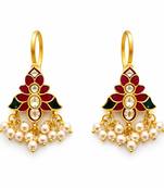 Padma heritage kundan pearl ear cuffs