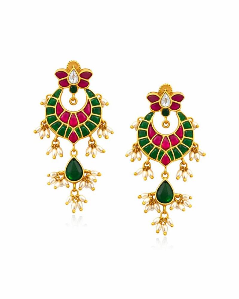 Noor royale kundan drop earrings