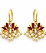 Padma royale kundan pearl ear cuffs
