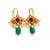 Noor kundan pearl drop ear cuffs