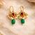 Noor kundan pearl drop ear cuffs