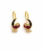 Mayura enamel bird ear cuff
