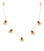 Noor reversible pearl charm wire necklace