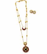 Noor dual layer kundan necklace set