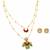 Noor crescent layered kundan necklace set