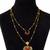 Noor crescent layered kundan necklace set