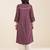 premium light wine viscose blend ethnic kurta for women