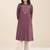 premium light wine viscose blend ethnic kurta for women