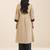 women’s beige viscose blend straight fit kurta for casual wear