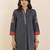 women’s grey viscose blend straight fit kurta for casual wear