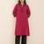 women’s red straight fit viscose blend kurta