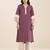women’s wine straight cut viscose rayon kurta
