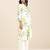 elegant white linen blend floral printed kurta for women