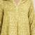 women’s light yellow linen blend printed kurta