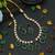 Green color american diamond necklace set