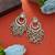 White color kundan earrings