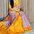 Lavender Color zari jaal weaves  Silk Sarees 