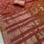 Rust Orange Color Zari Woven Work Silk Saree
